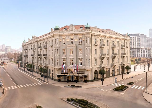 The restored Bristol hotel in Belgrade today