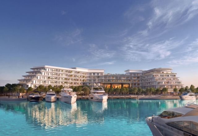 The Bristol on Ramhan Island's marina